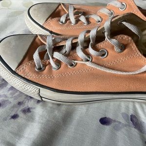 Light coral low-top Converse